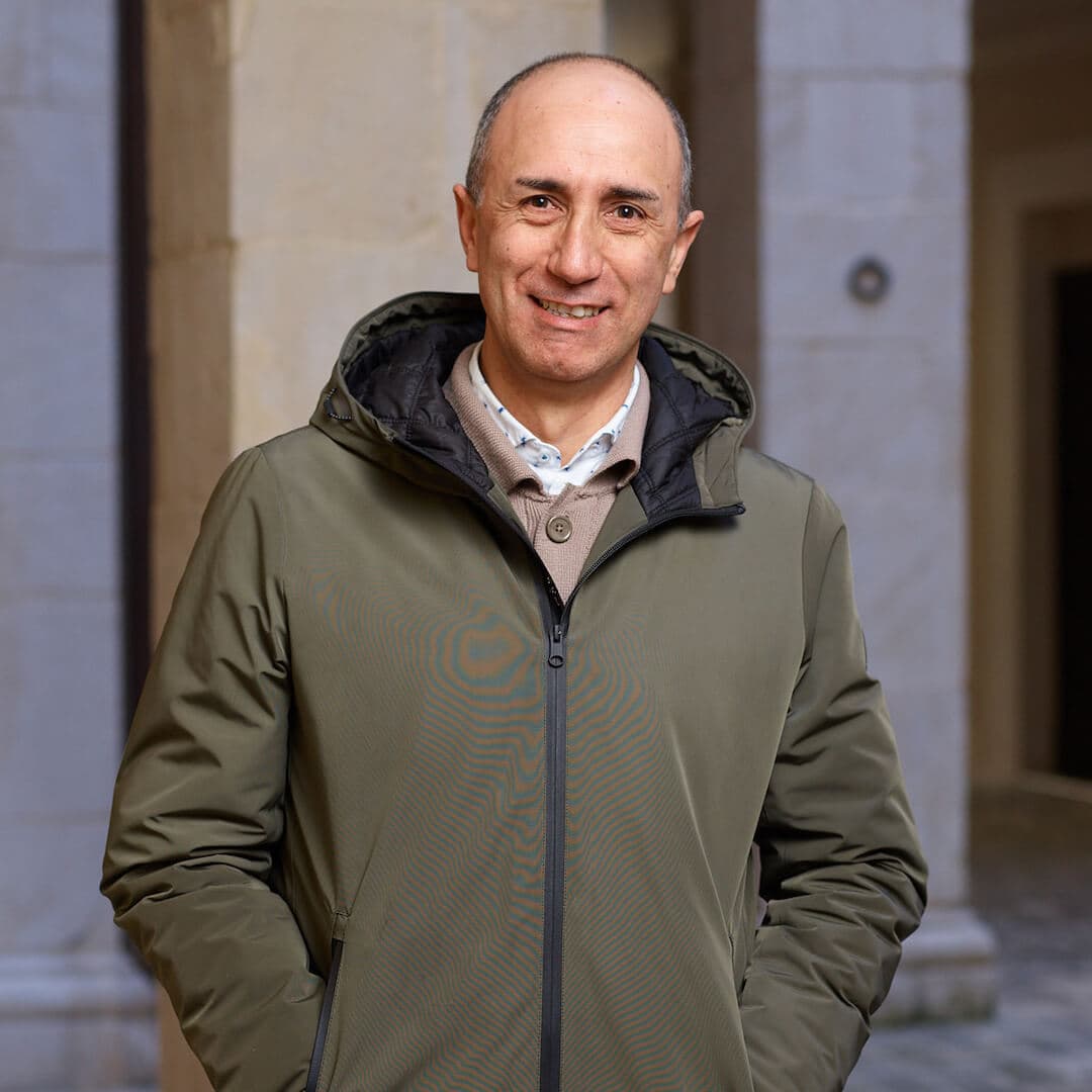 Portrait of Mario Pelliccione, the professional Technical Manager at Rosa Edilizia featured in episode 8 of Guru of Laying.