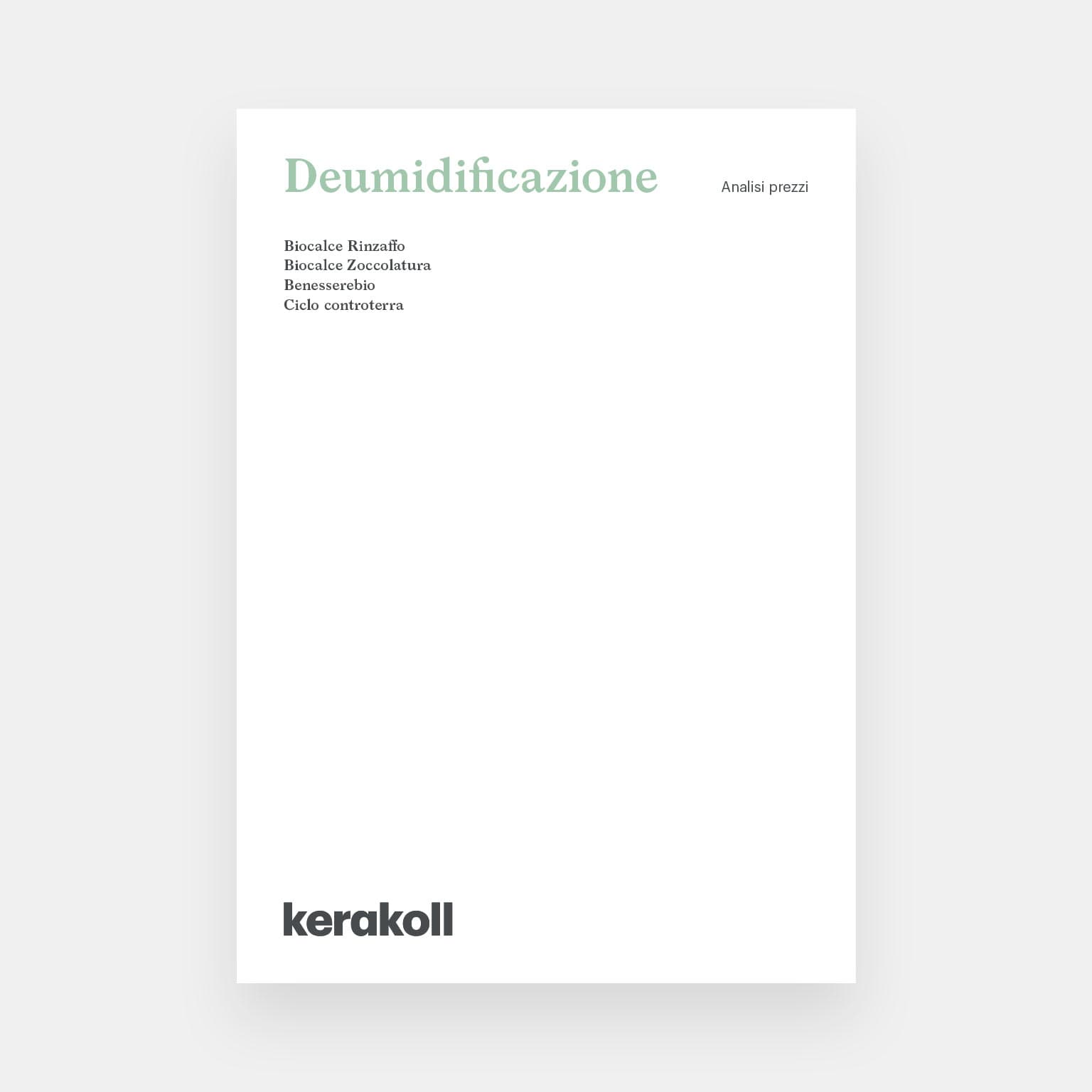 AP - Deumidificazione