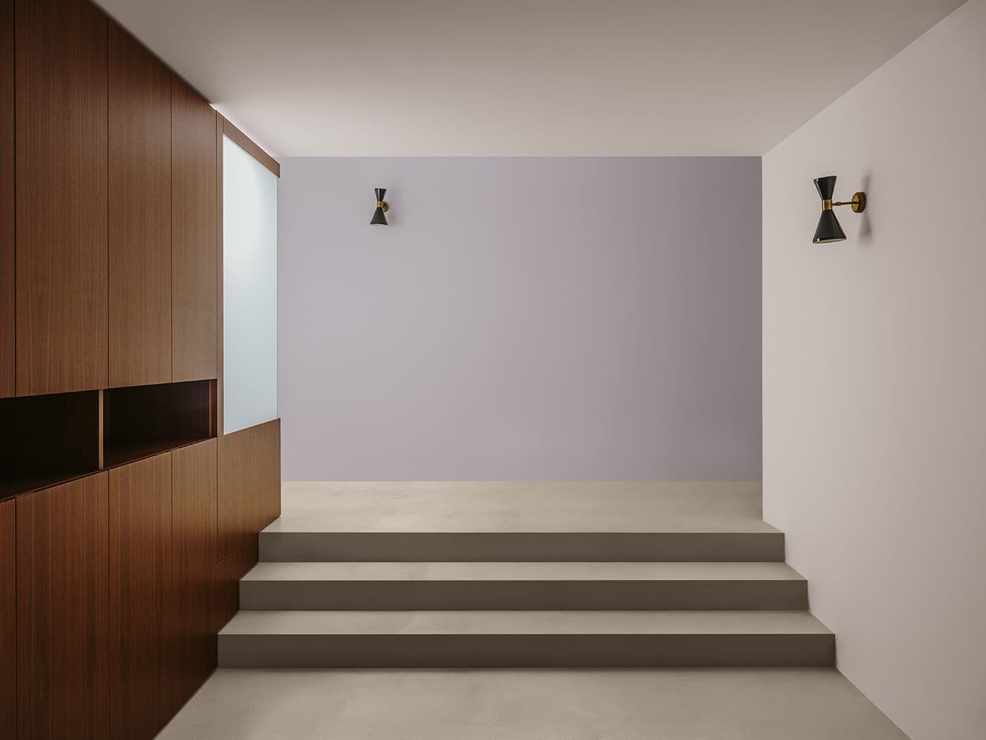 Soffitto e pareti: Decor KK 133, Parete centrale: Decor KK 144, Pavimento: Cementoresina KK 109